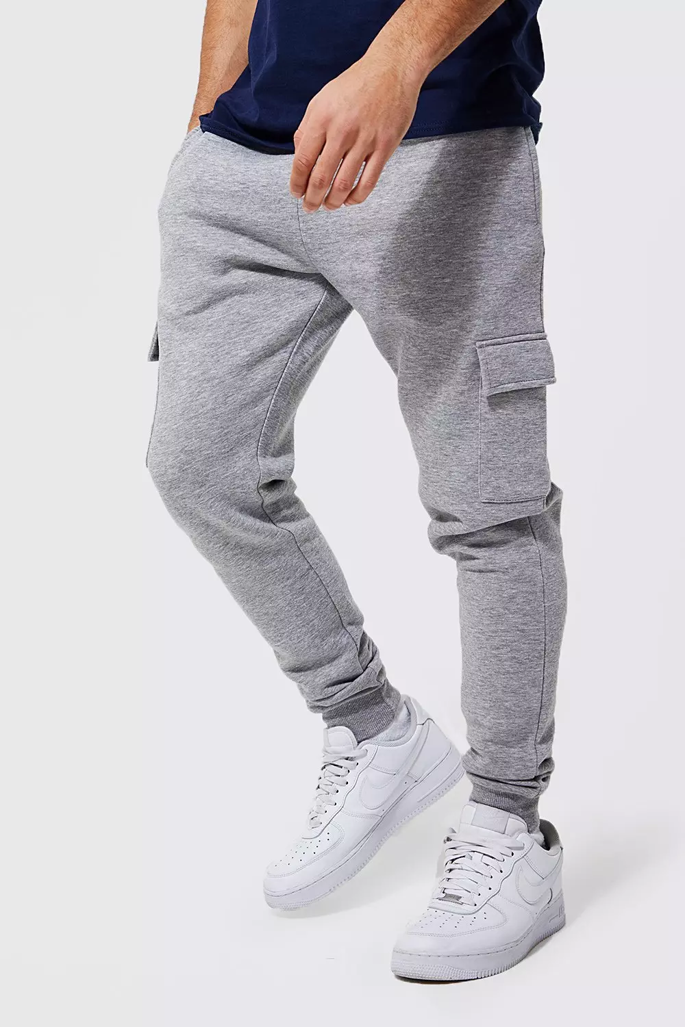 Gray best sale skinny joggers